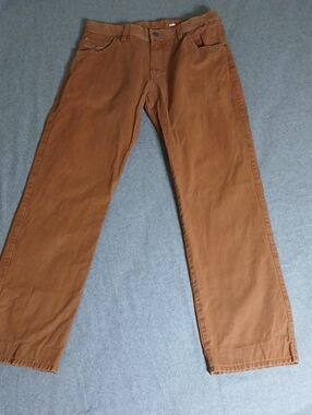 Alberto Men's Straight Jeans in Warm Copper 32x31